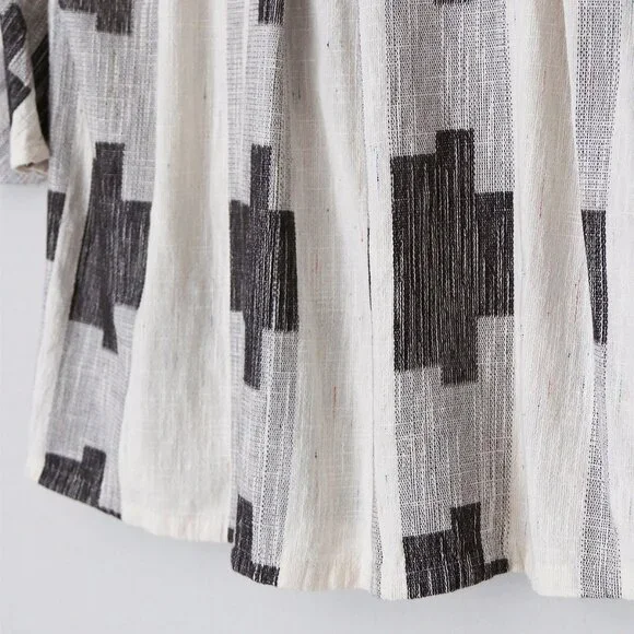 Ace & Jig Beatrice Blouse Top Mural Size M Reversible Cotton Lagenlook Rare $260 - Picture 10 of 16